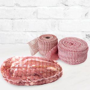 Reti per salumi ed arrosti, elastiche ed in plastica.